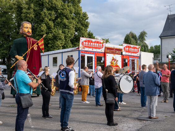L'Orchestre d'Harmonie et le géant Wédric