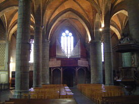 Nef et orgues de la Collégiale Saint Nicolas
