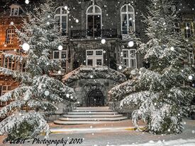 Hôtel de ville enneigé - Photographie Lebel