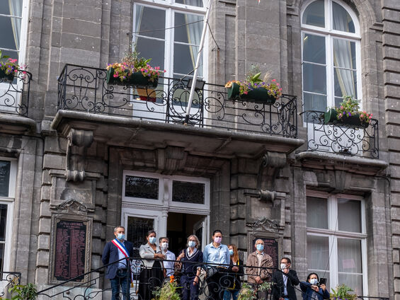 Concert de l'Orchestre d'Harmonie devant la mairie