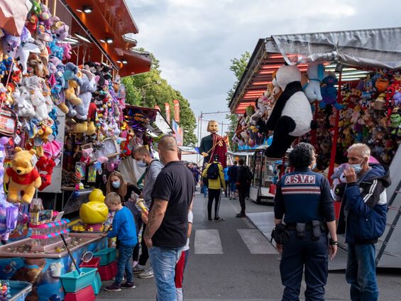 Le géant Wédric visite la grande ducasse édition 2021